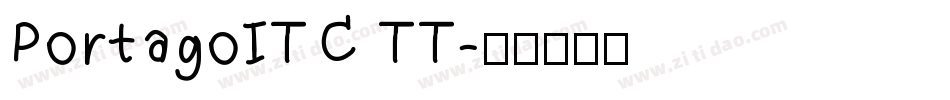 PortagoITC TT字体转换